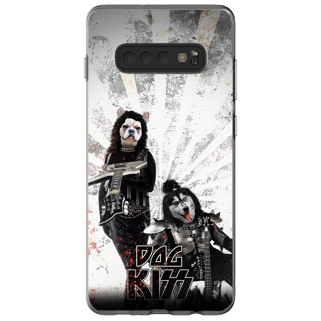 &#39;Kiss Doggos&#39; Personalized 2 Pet Phone Case