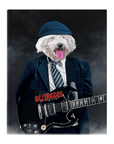 'AC/Doggo' Personalized Pet Standing Canvas