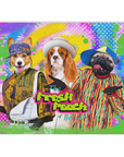 Manta personalizada para 3 mascotas 'The Fresh Pooch'