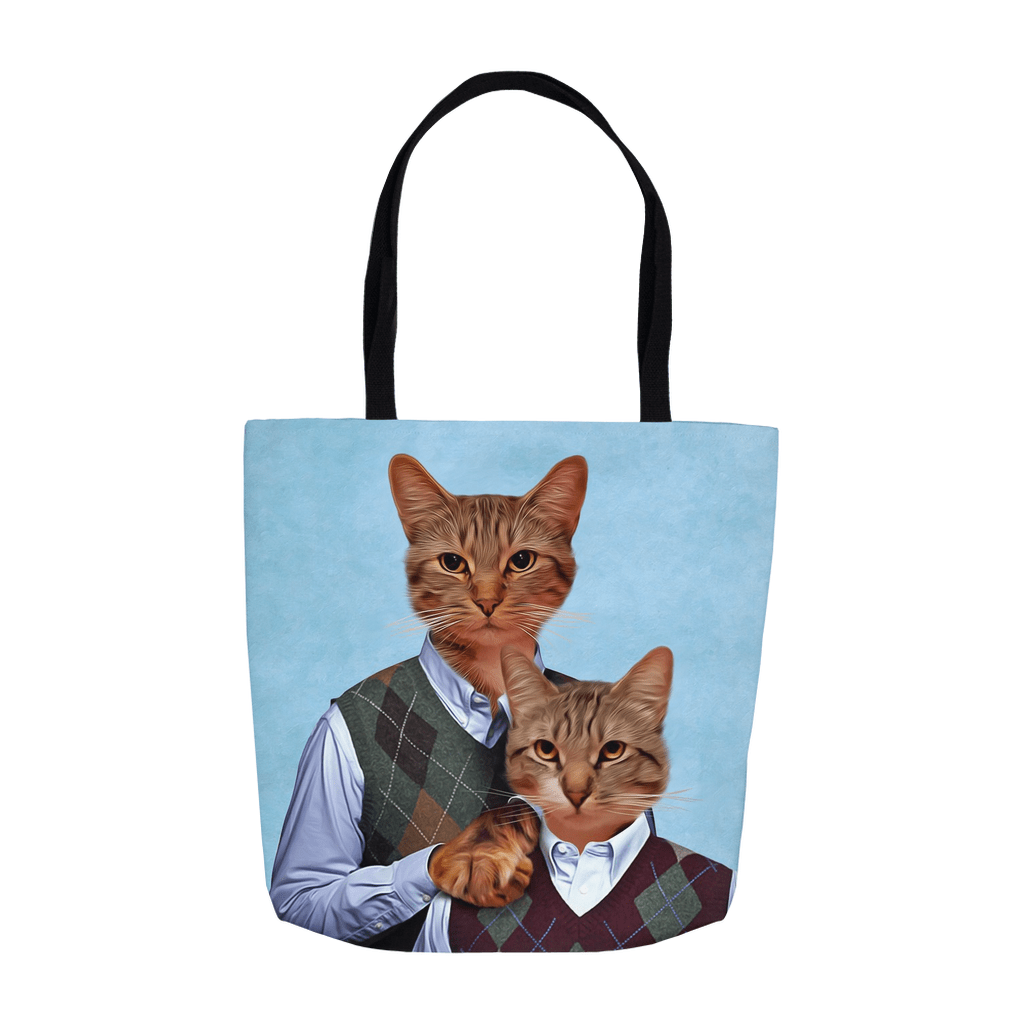 &#39;Step Kitties&#39; Personalized 2 Pet Tote Bag