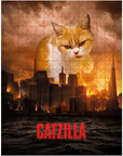Rompecabezas personalizado para mascotas 'Catzilla'