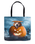 'The Pawmpkin' Personalized Tote Bag