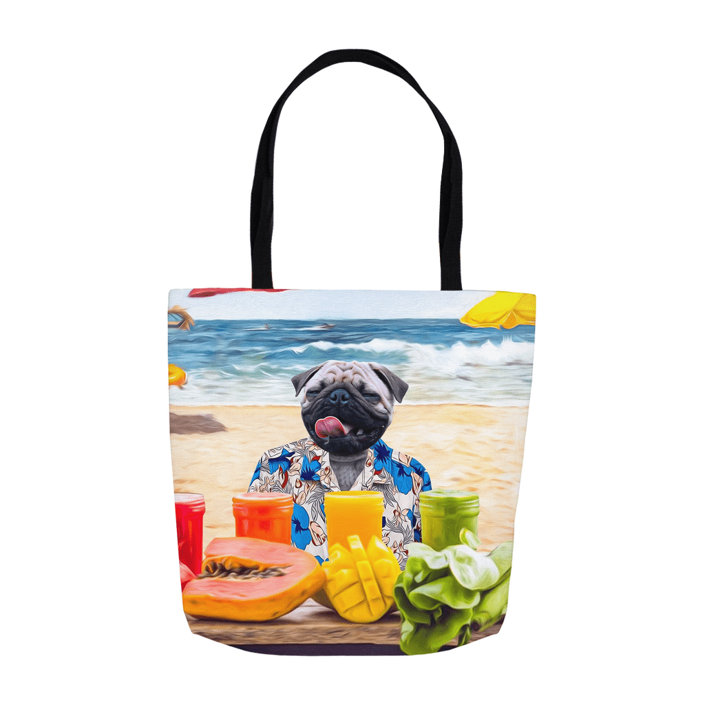 &#39;The Beach Dog&#39; Personalized Tote Bag