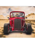 'The Hot Rod' Personalized 3 Pet Blanket