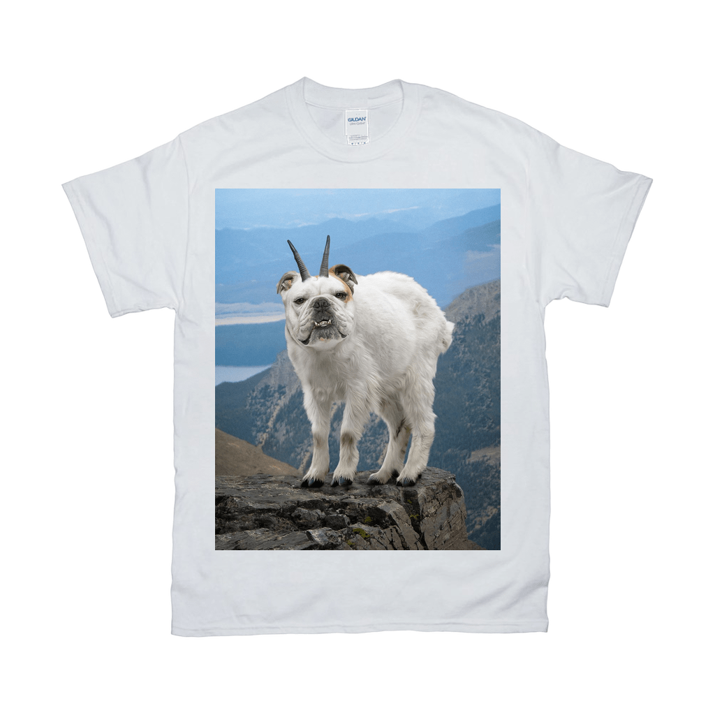 &#39;The Mountain Doggoat&#39; Personalized Pet T-Shirt