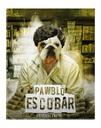 Lienzo personalizado para mascotas 'Pawblo Escobar'