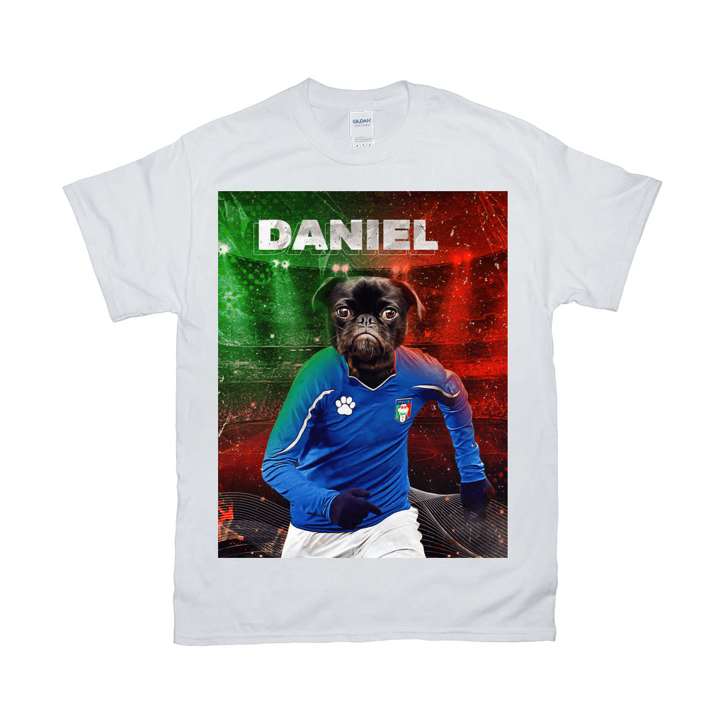 &#39;Italy Doggos Soccer&#39; Personalized Pet T-Shirt