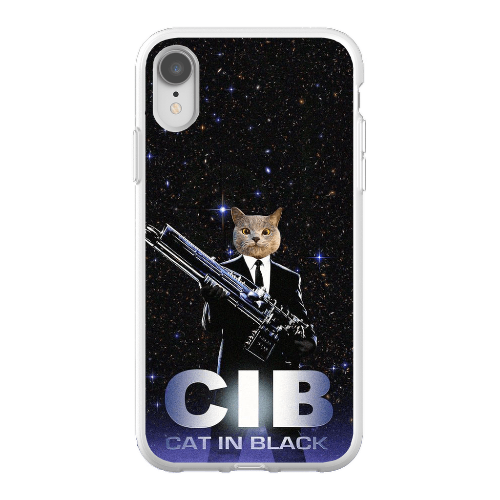 &#39;Cat in Black&#39; Personalized Phone Case