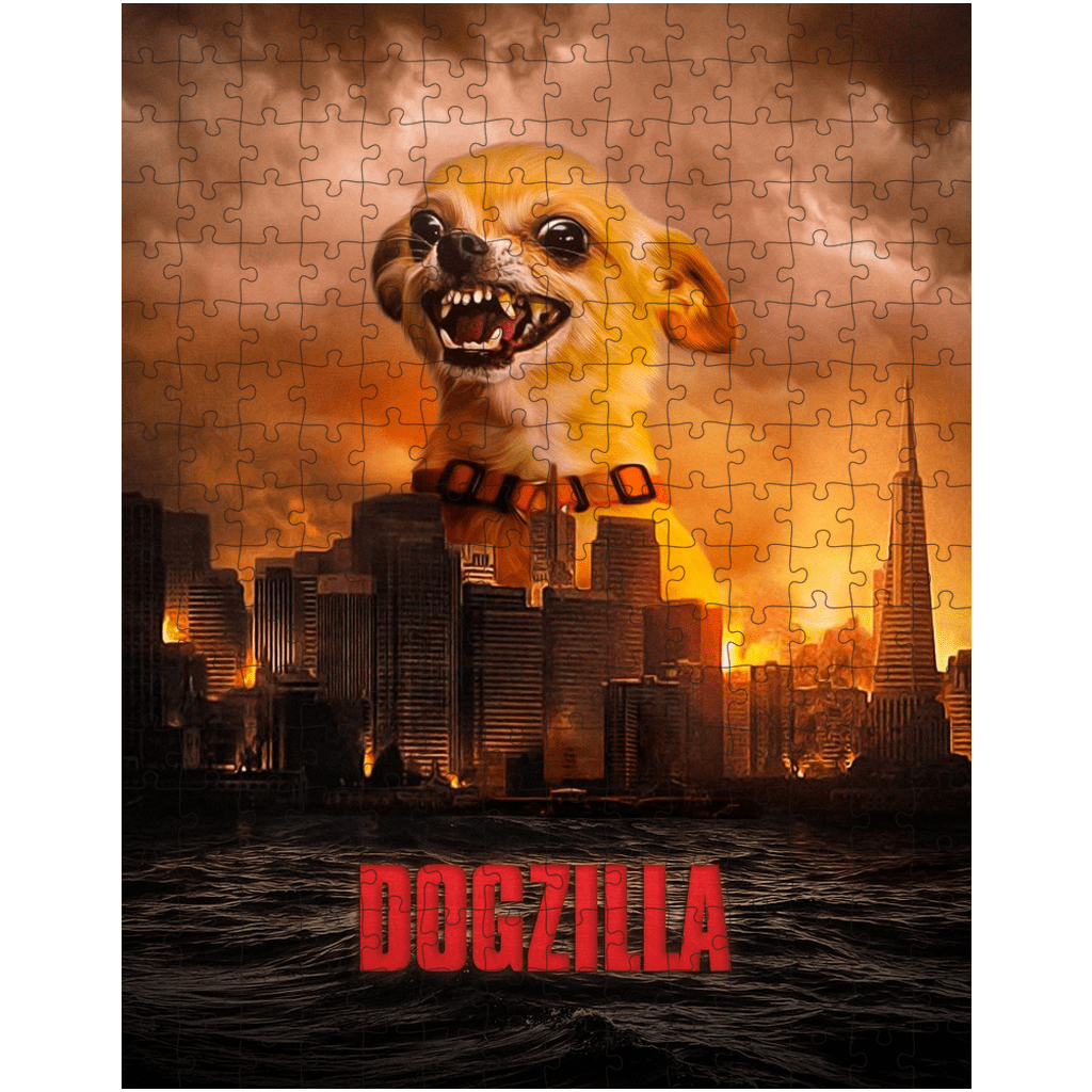 &#39;Dogzilla&#39; Personalized Pet Puzzle