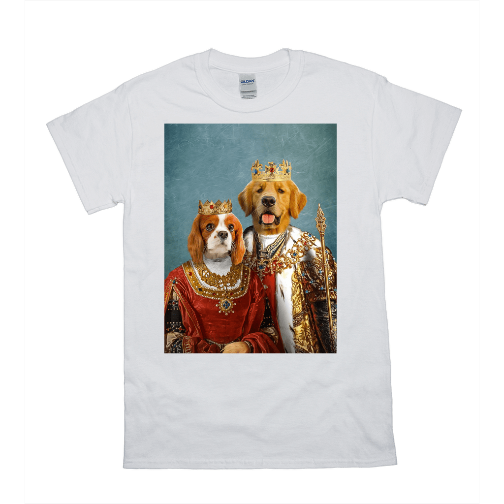 Camiseta personalizada con 2 mascotas &#39;Rey y Reina&#39; 
