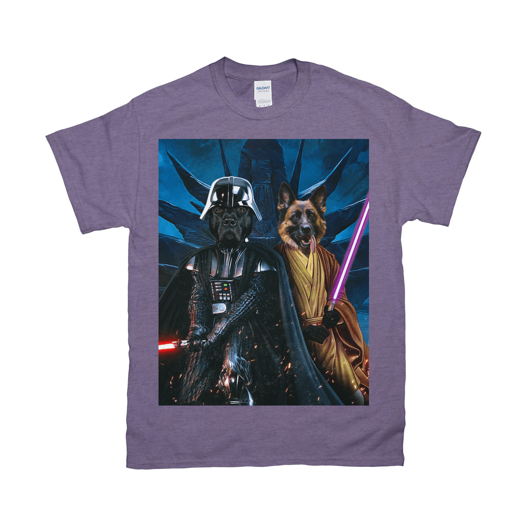 &#39;Darth Woofer &amp; Jedi-Doggo&#39; Personalized 2 Pet T-Shirt