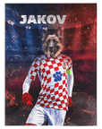 'Croatia Doggos Soccer' Personalized Pet Blanket