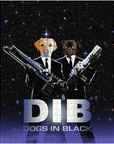 'Dogs in Black' Personalized 2 Pet Puzzle