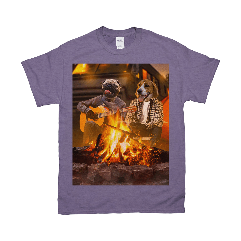 &#39;The Campers&#39; Personalized 2 Pet T-Shirt