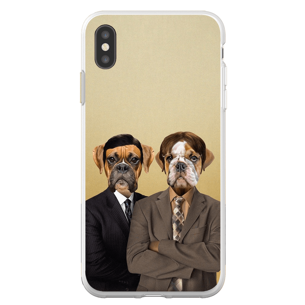 &#39;The Woofice&#39; Personalized 2 Pet Phone Case