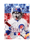 'Chicago Cubdogs' Personalized Pet Standing Canvas