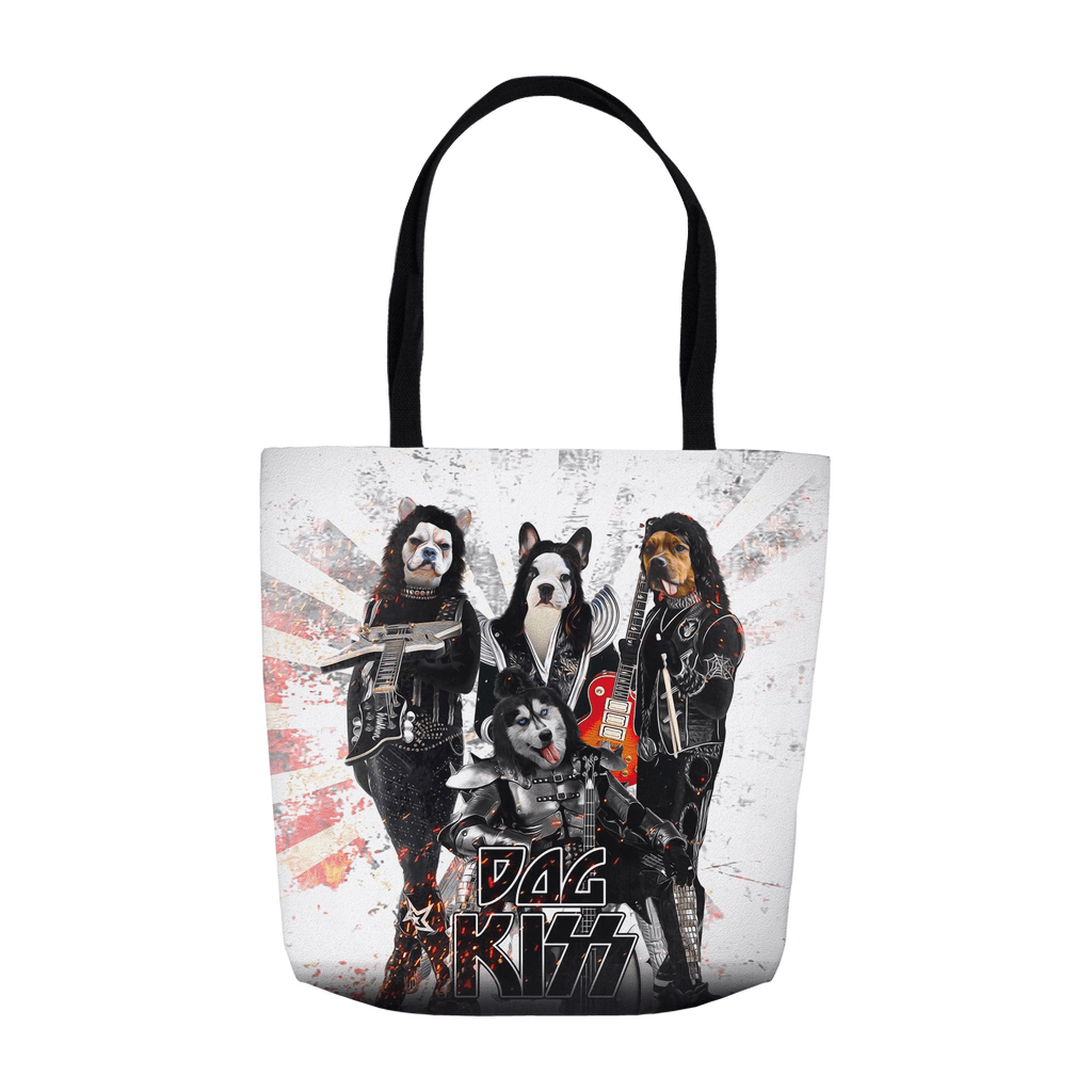 &#39;Kiss Doggos&#39; Personalized 4 Pet Tote Bag