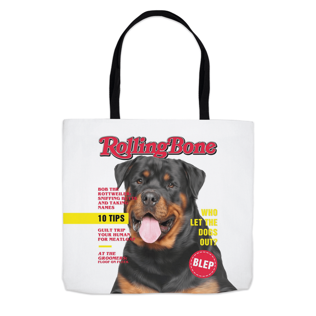 &#39;Rolling Bone&#39; Personalized Tote Bag