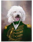 'The Green Admiral' Personalized Pet Blanket