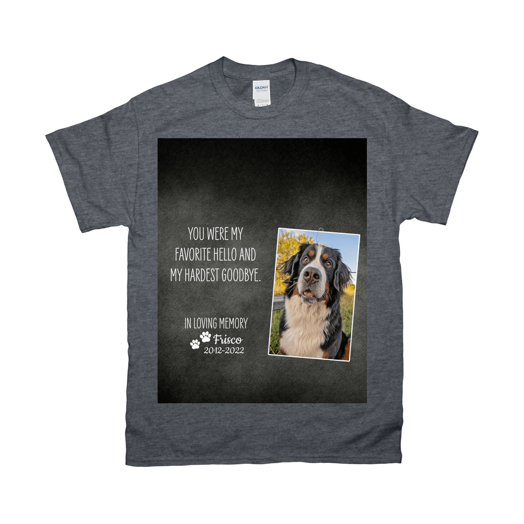Camiseta conmemorativa personalizada para mascotas