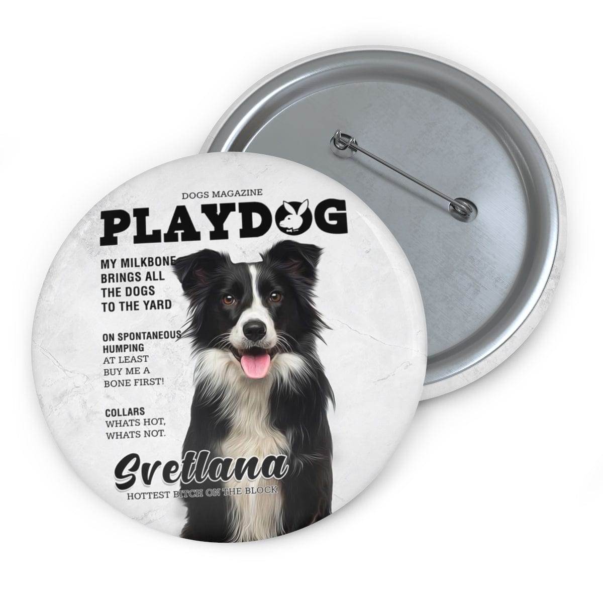 Pin personalizado de perro playdog 