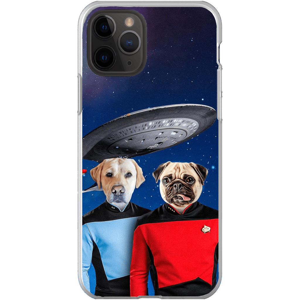 &#39;Doggo-Trek&#39; Personalized 2 Pet Phone Case