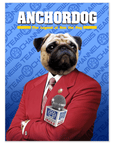 'Anchordog' Personalized Pet Poster