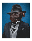 Lienzo personalizado para mascotas 'The Mobster'