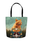 'Jurassic Meow' Personalized Tote Bag