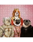 'The Royal Ladies' Personalized 4 Pet Puzzle