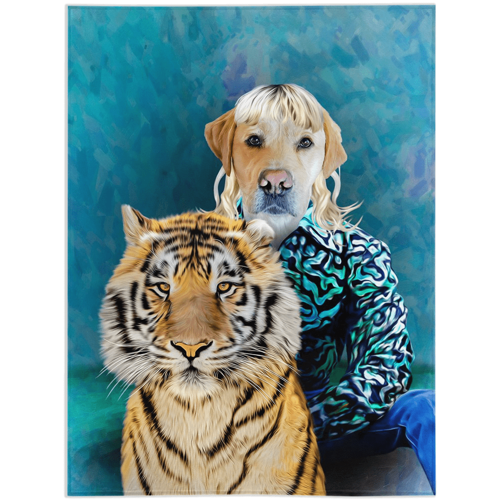 &#39;Woofer King&#39; Personalized Pet Blanket