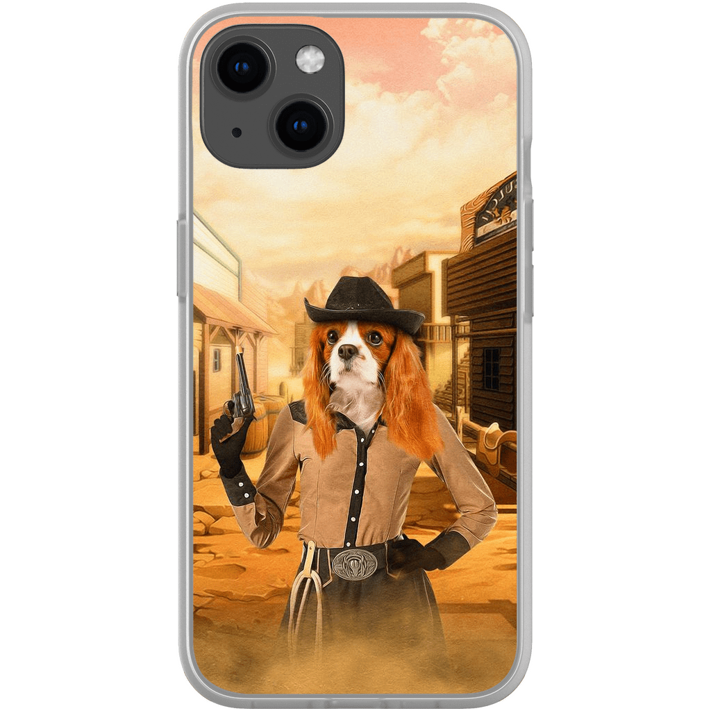 &#39;The Cowgirl&#39; Personalized Phone Case