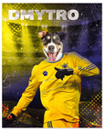 'Ukraine Doggos Euro Football' Personalized Pet Poster