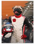 'F1-Paw' Personalized Pet Poster