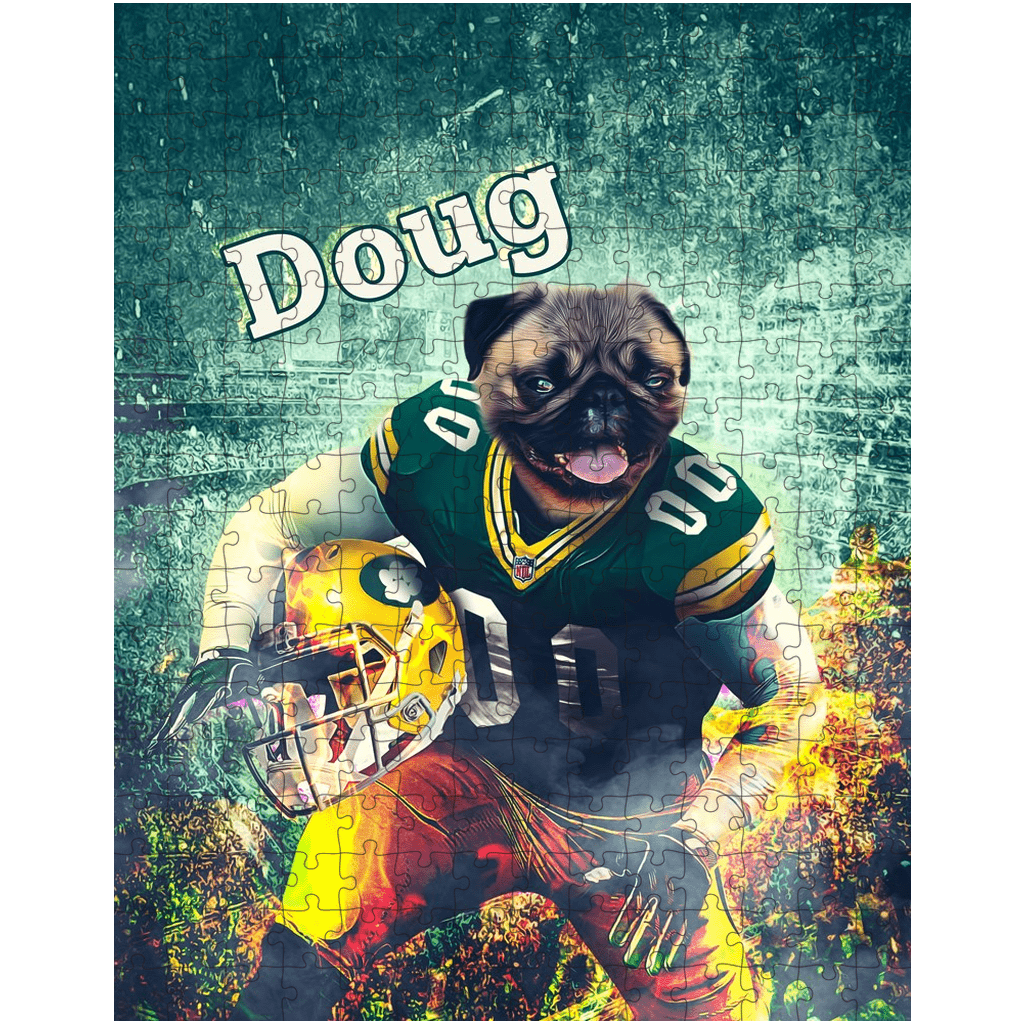 &#39;Green Bay Doggos&#39; Personalized Pet Puzzle