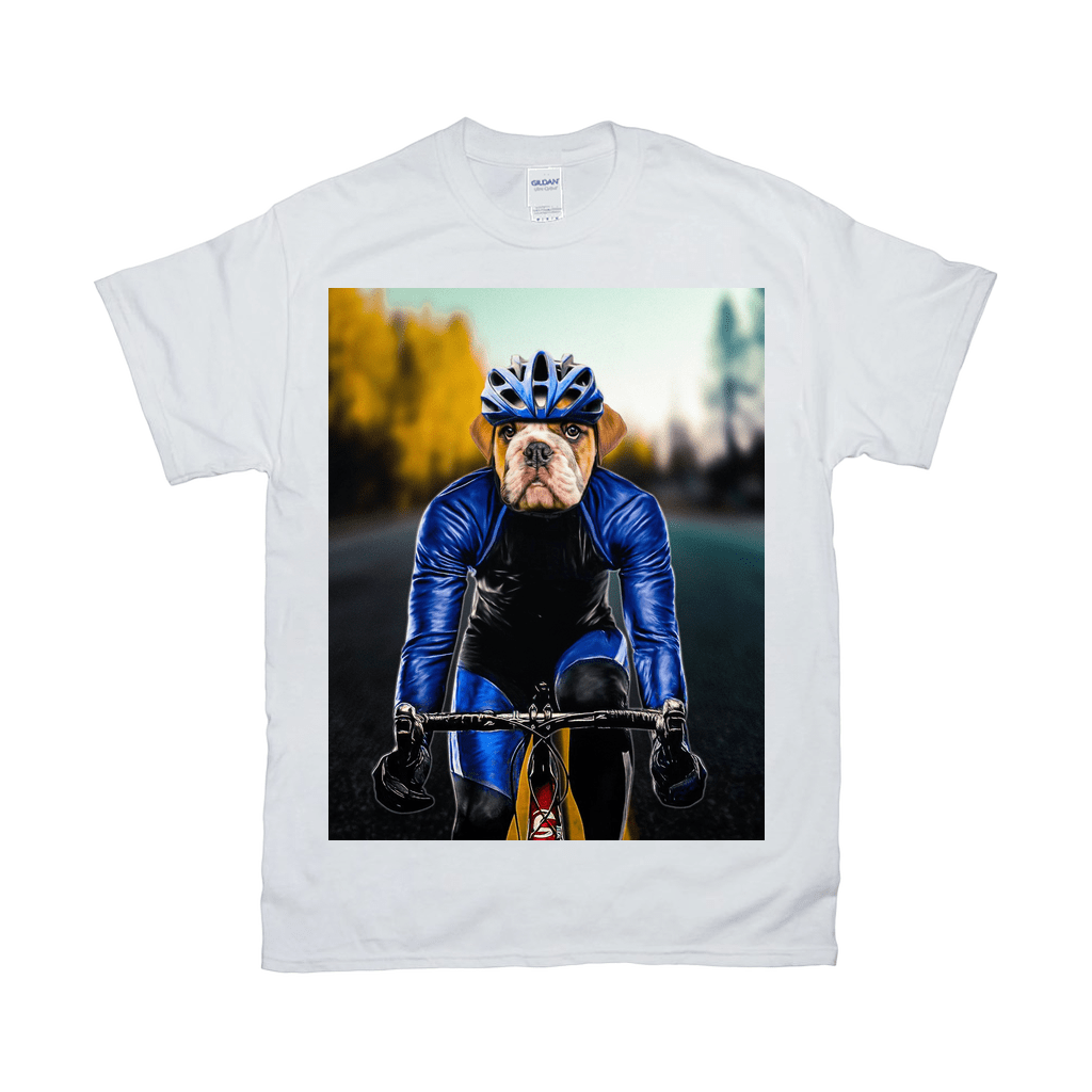 &#39;The Male Cyclist&#39; Personalized Pet T-Shirt