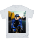 'The Male Cyclist' Personalized Pet T-Shirt