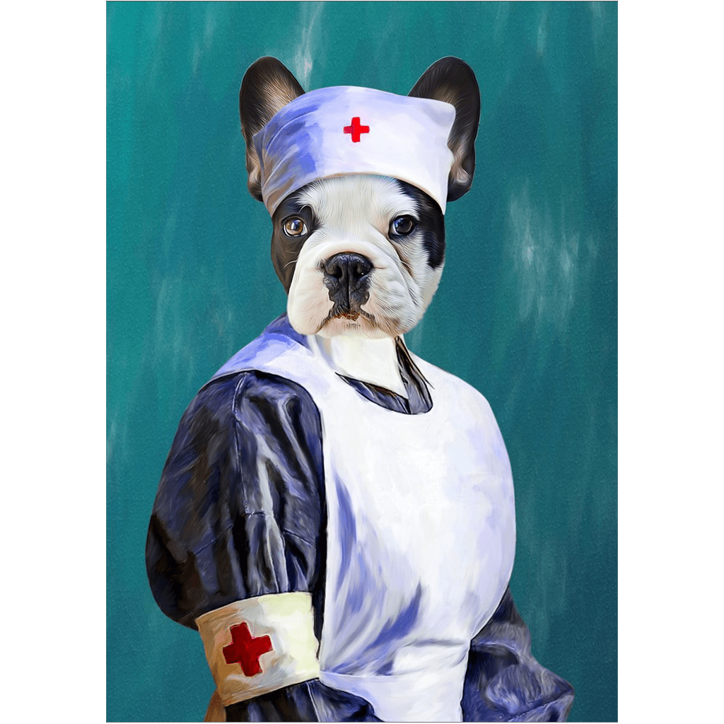 Póster Perro personalizado &#39;La Enfermera&#39;
