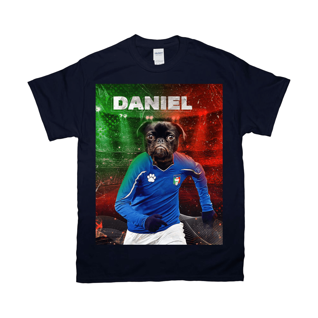 &#39;Italy Doggos Soccer&#39; Personalized Pet T-Shirt