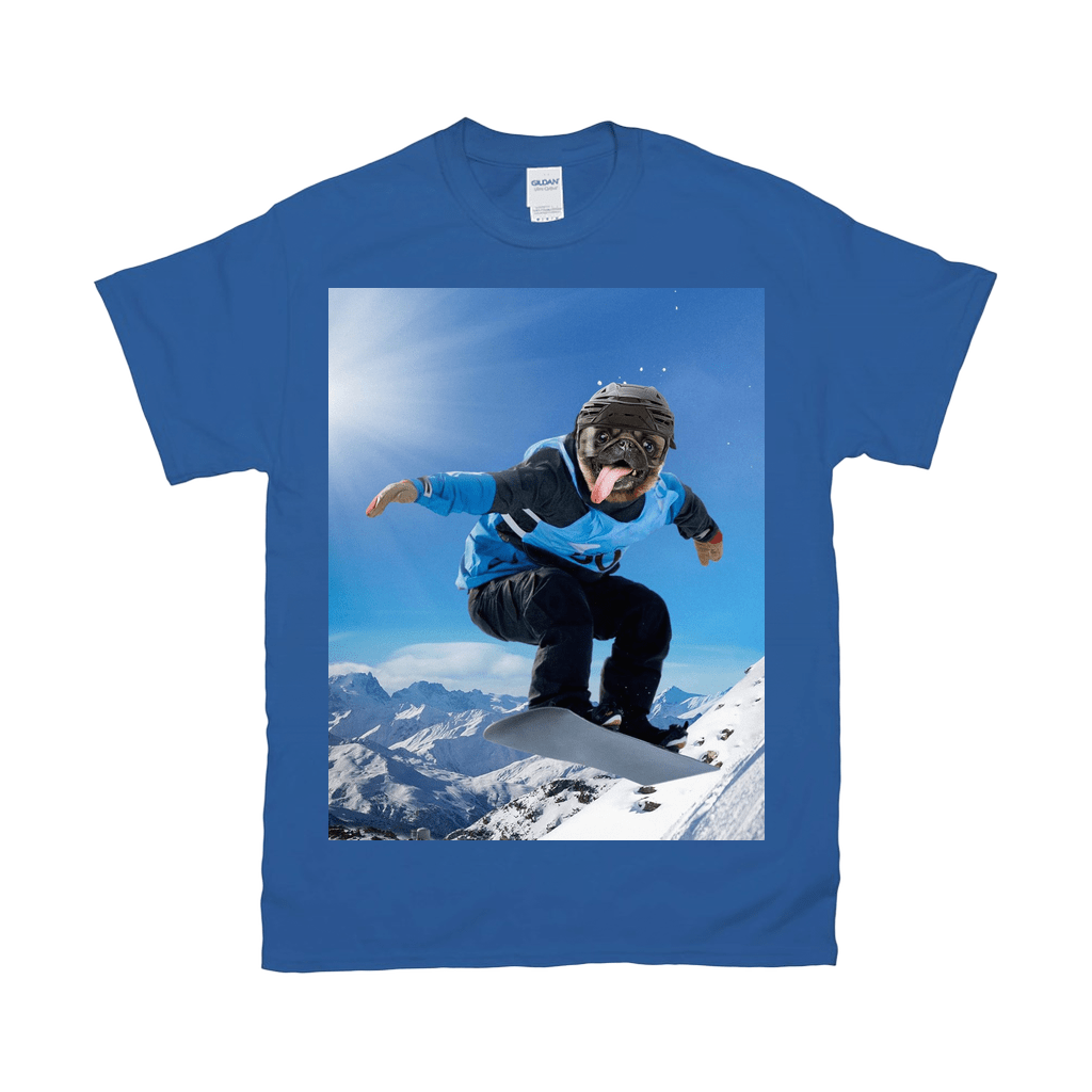 Camiseta personalizada para mascotas &#39;El snowboarder&#39;