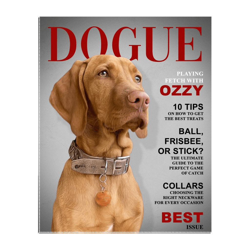 &#39;Dogue&#39; Personalized Pet Standing Canvas