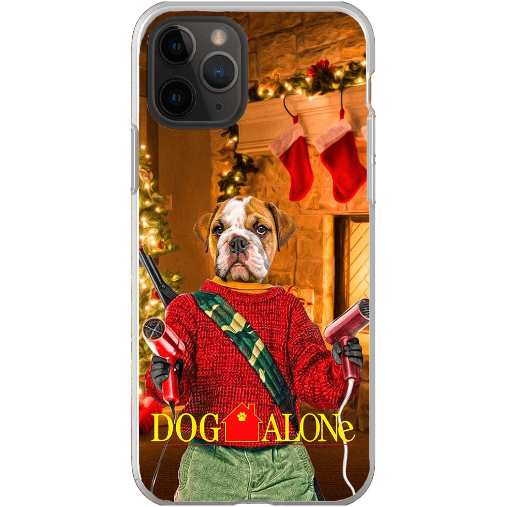 &#39;Dog Alone&#39; Personalized Phone Case