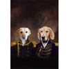 The Admiral and the Captain: Personalized 2 Pet Poster
