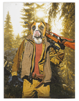'The Hunter' Personalized Pet Blanket