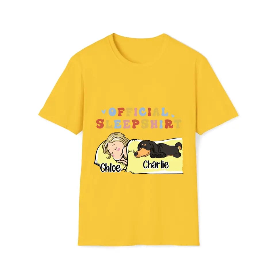 Official Sleep Shirt- Woman &amp; 1-3 Dogs