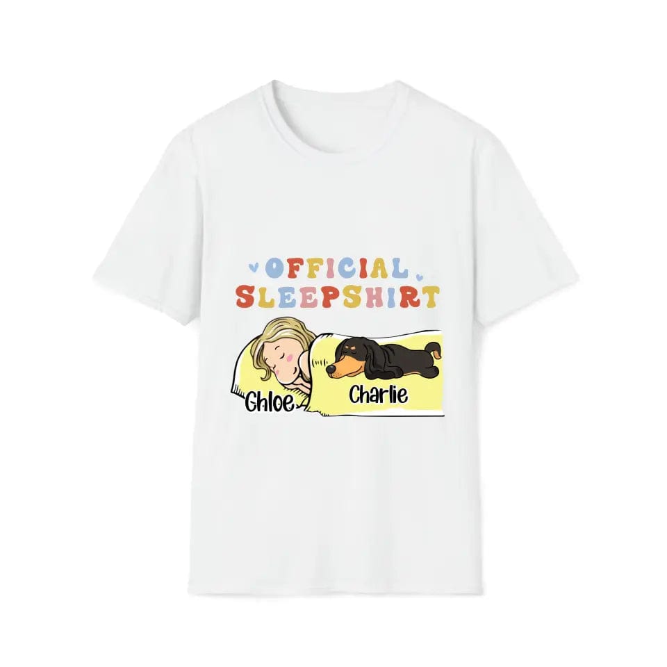 Official Sleep Shirt- Woman &amp; 1-3 Dogs