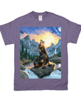 'The Retro Wolf' Personalized Pet T-Shirt
