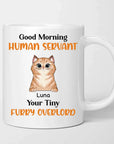 Live Customization Human Servant Dog/Cat Mug (Up to 4 Pets!)