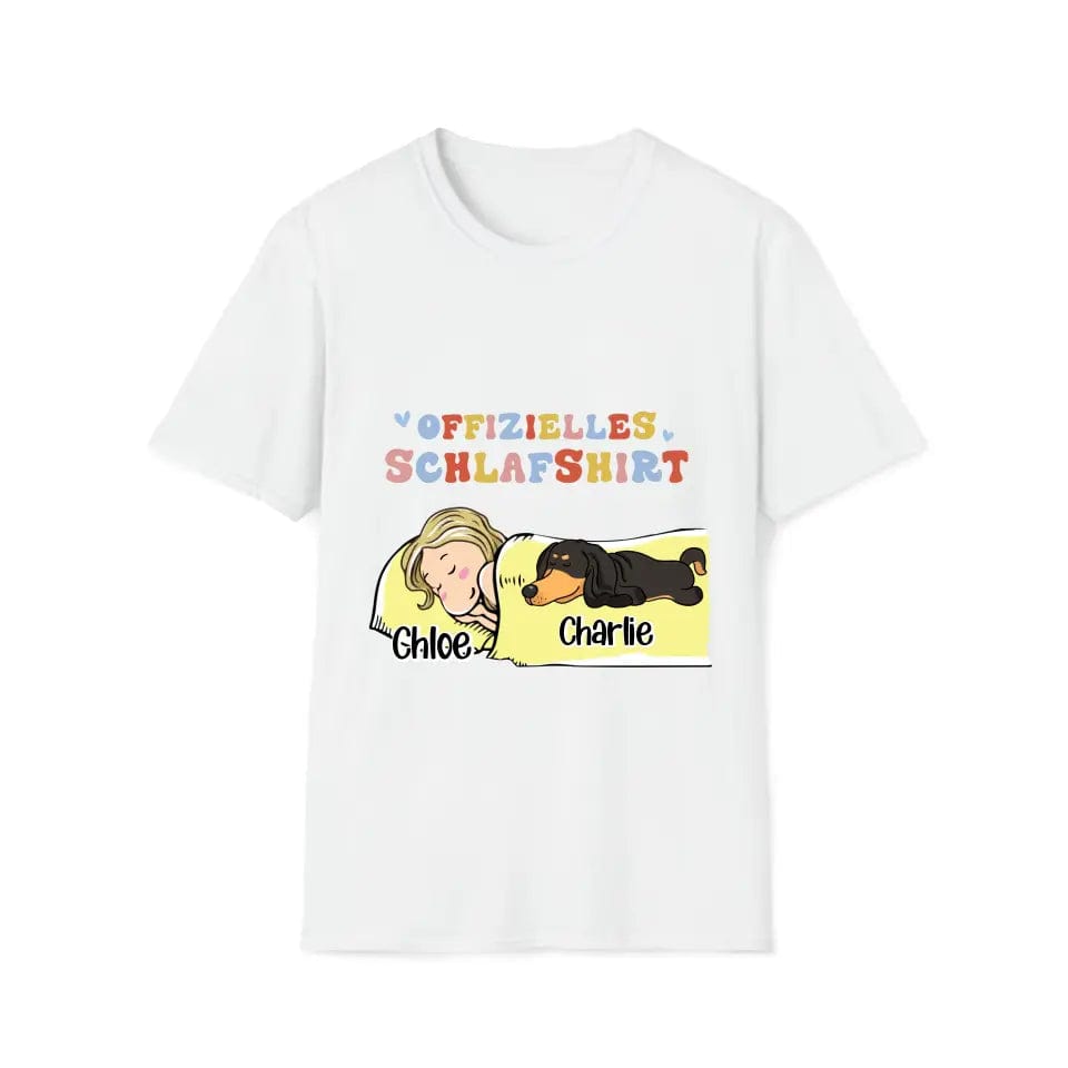 Official Sleep Shirt (German) - Woman &amp; 1-3 Dogs