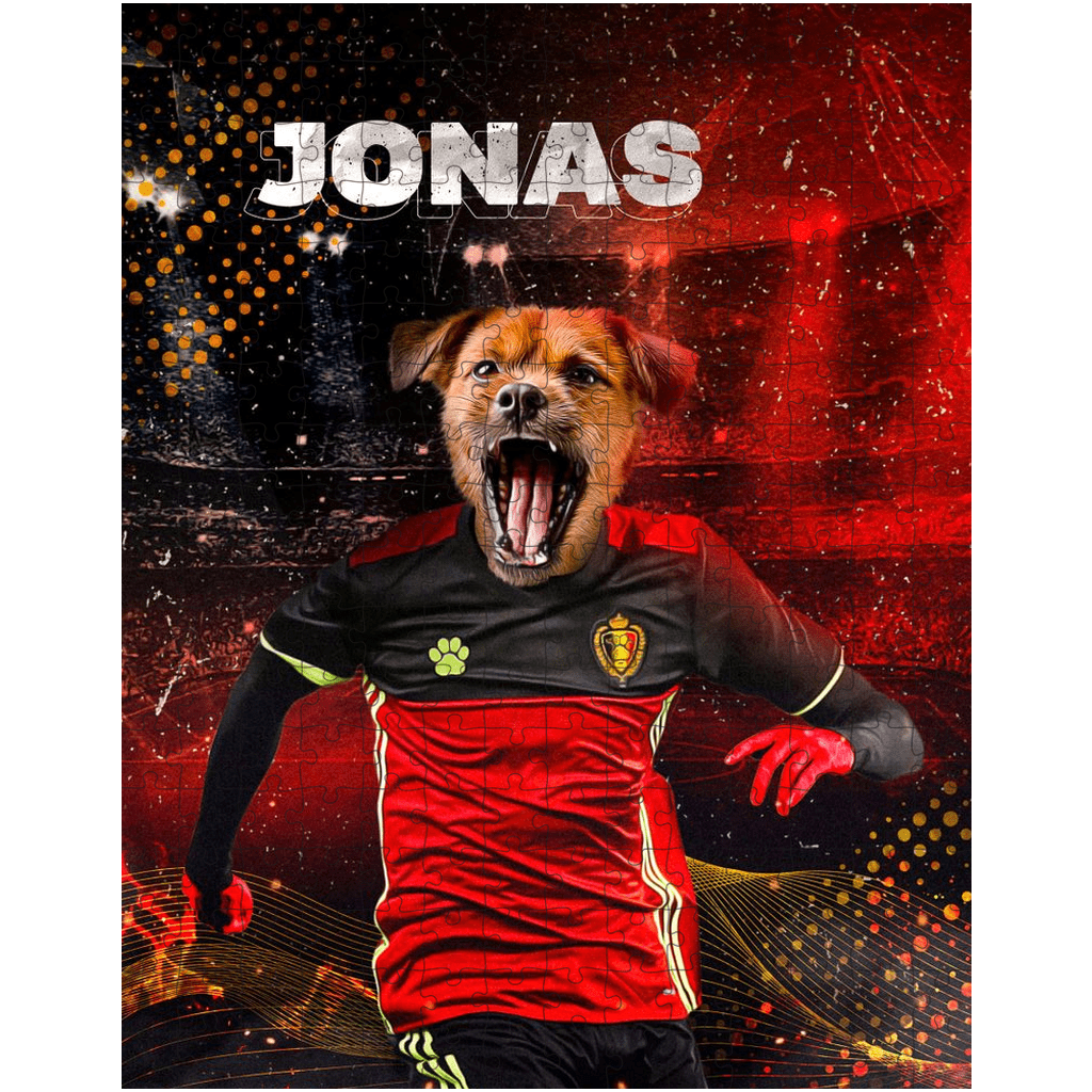 &#39;Belgium Doggos Soccer&#39; Personalized Pet Puzzle